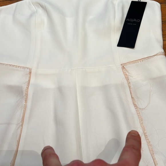 AQ/AQ The Acacia Fringe Jumpsuit in White, size 10 - Picture 7 of 14